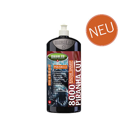 Maxolen 8000 Piranha Cut Cut2Finish One-Step Universal Cutting Compound One-Step Universal Schlefpaste 800er Körnung BigFoot Exzenter